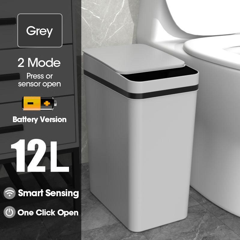 Smart Trash Bin | Waterproof Automatic Sensor Garbage Can for Bathroom, Kitchen & Living Room